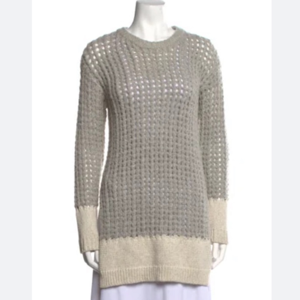 Line Crew Neck Tunic Sweater S
